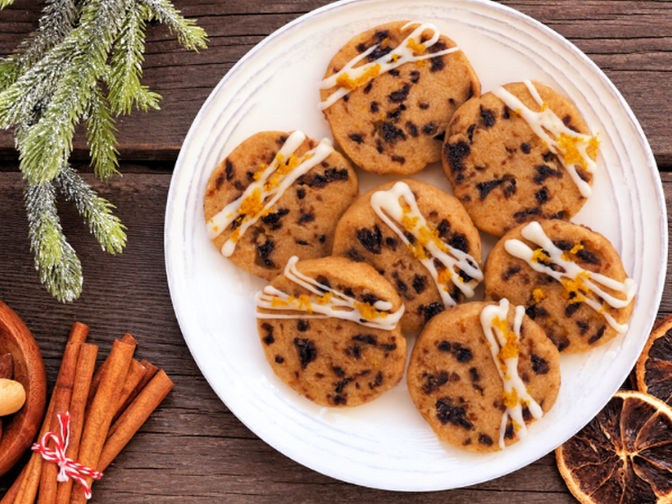 Biscotti shortbread uvetta