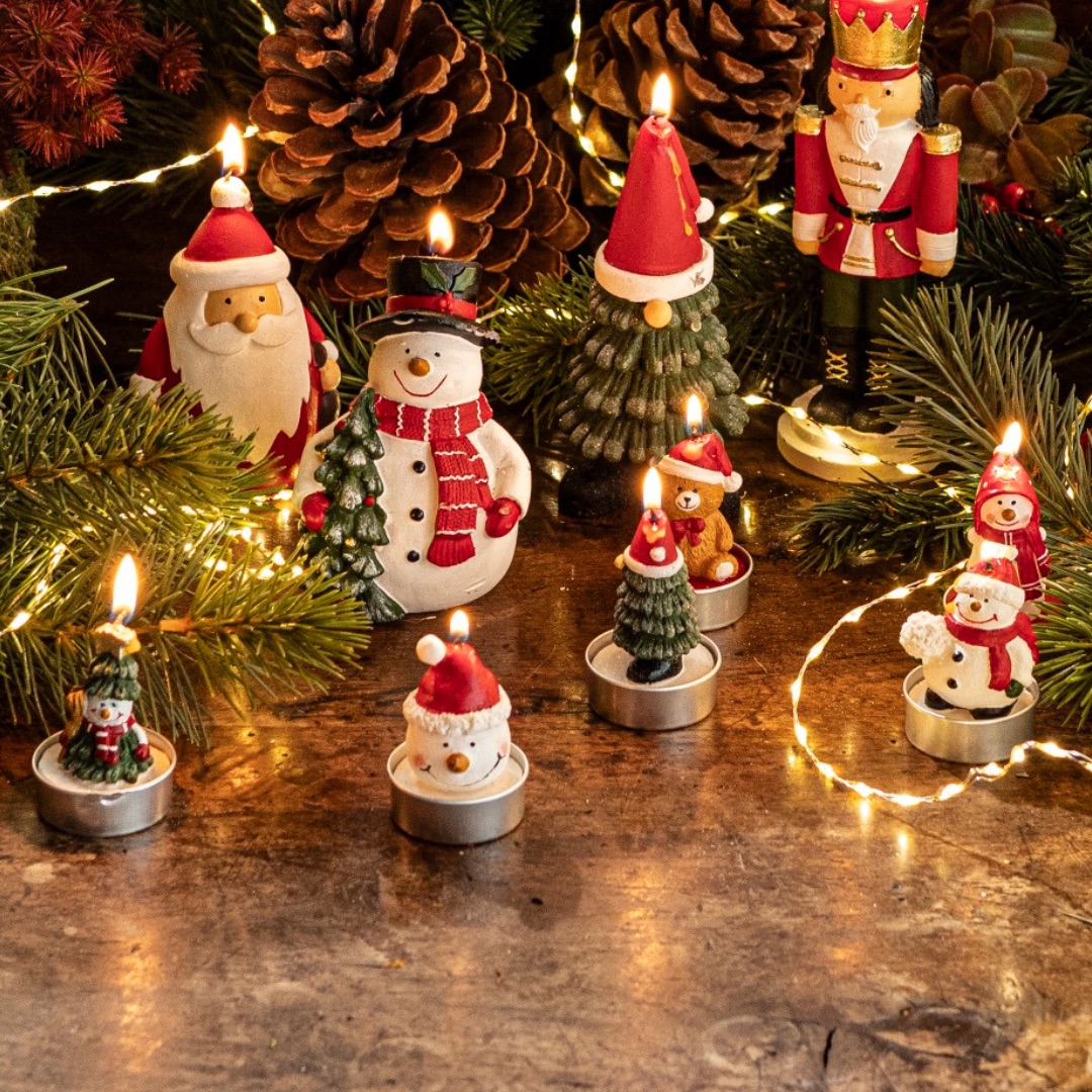 Idee regalo a meno di tot euro _ Natale – Candele t-light sagomate 4,99
