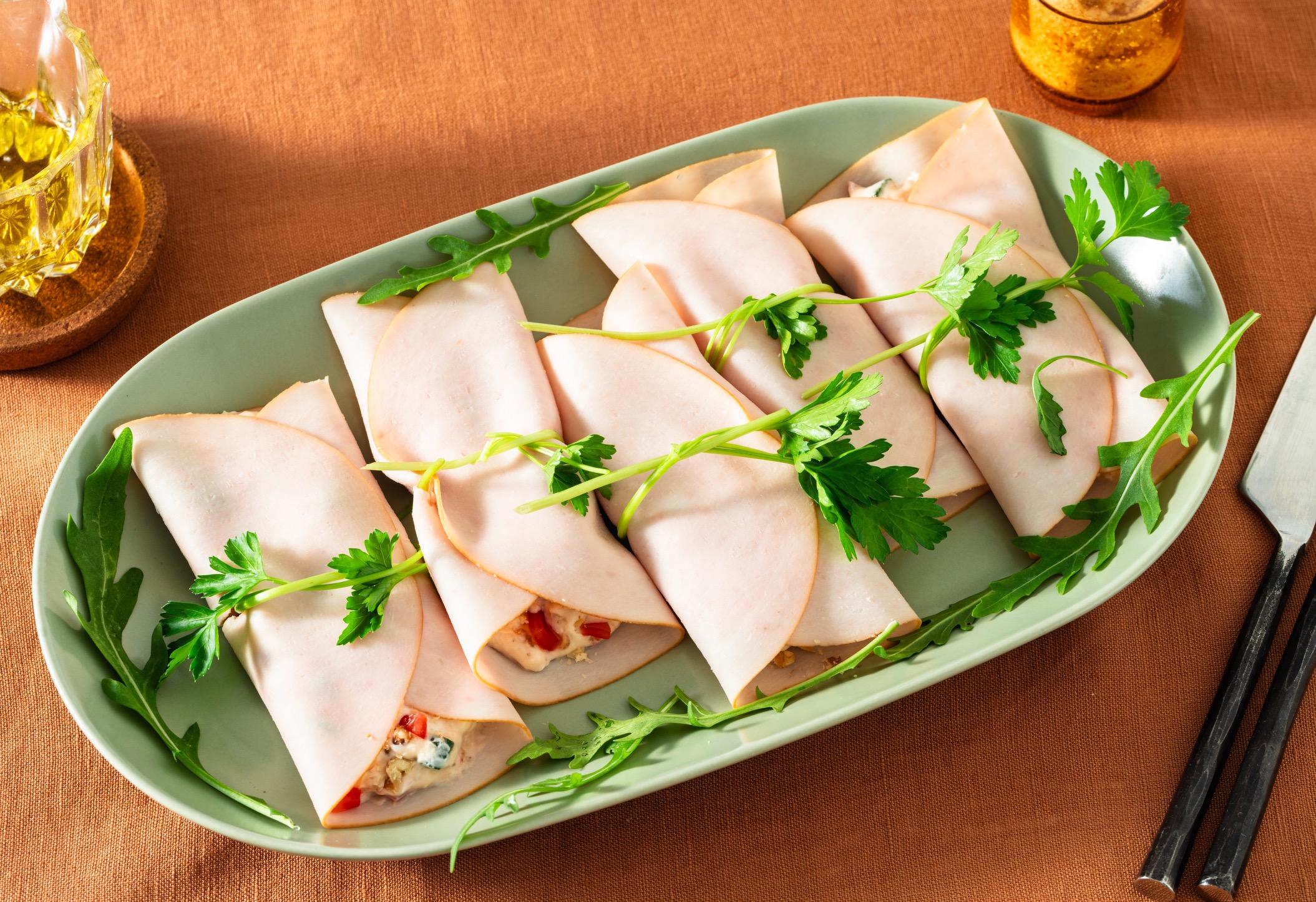 Involtini di tacchino proteici