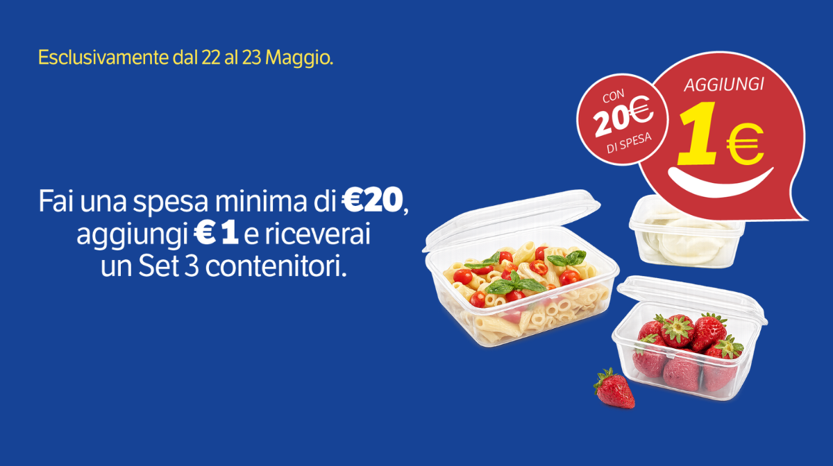 Set 3 contenitori alimenti Click Clack