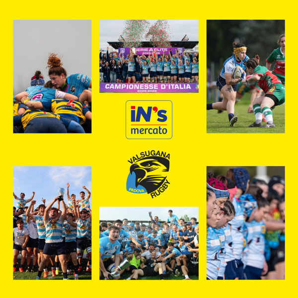 iN's Mercato al fianco dei Campioni: stagione storica per il Valsugana Rugby