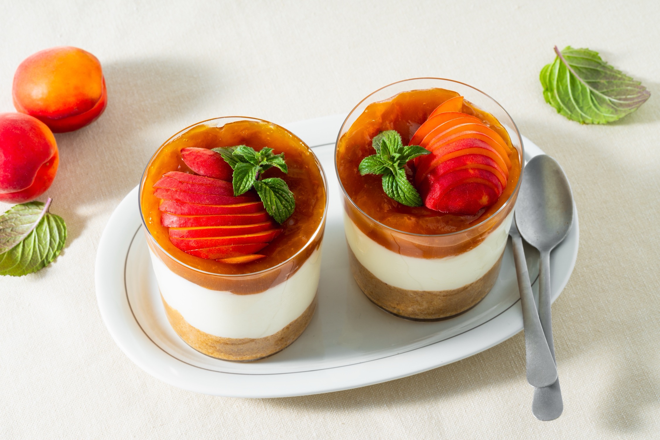 Fresca cheesecake alle albicocche